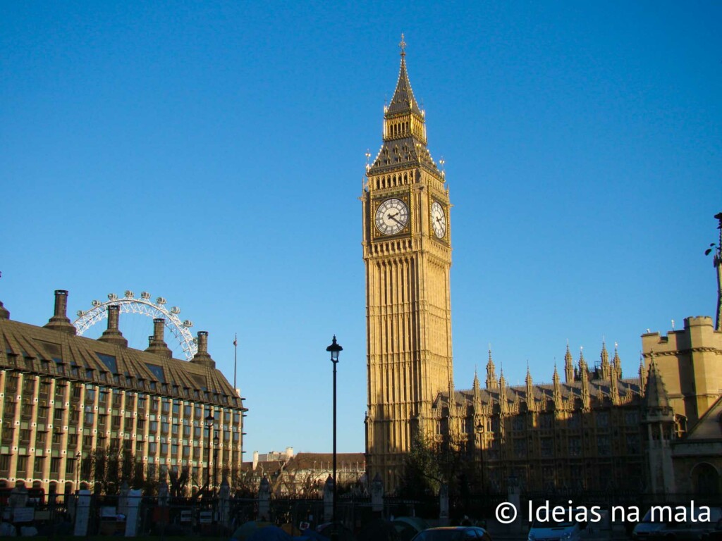 Big Ben e a torre do parlamento inglês