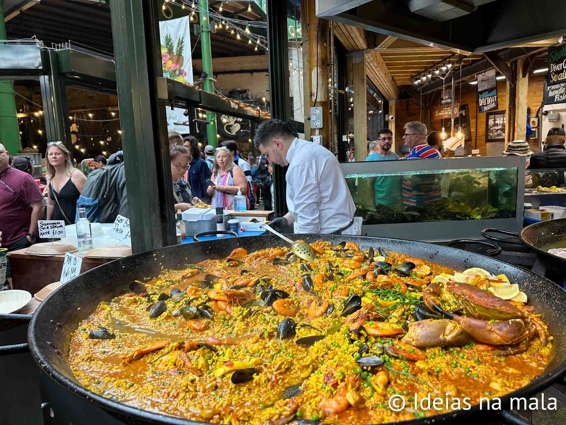 Paella gigante no Borough Market