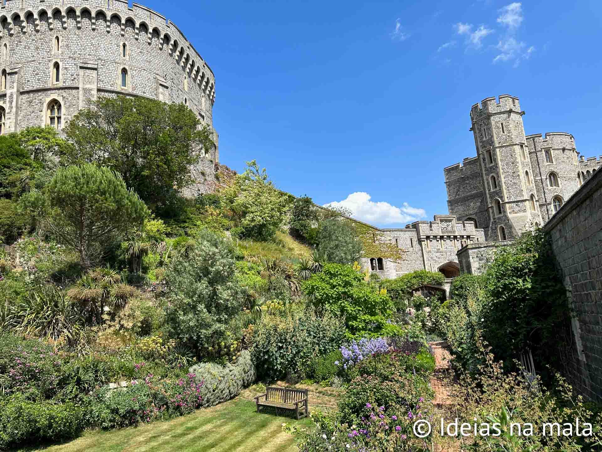 Castelo de Windsor na Inglaterra