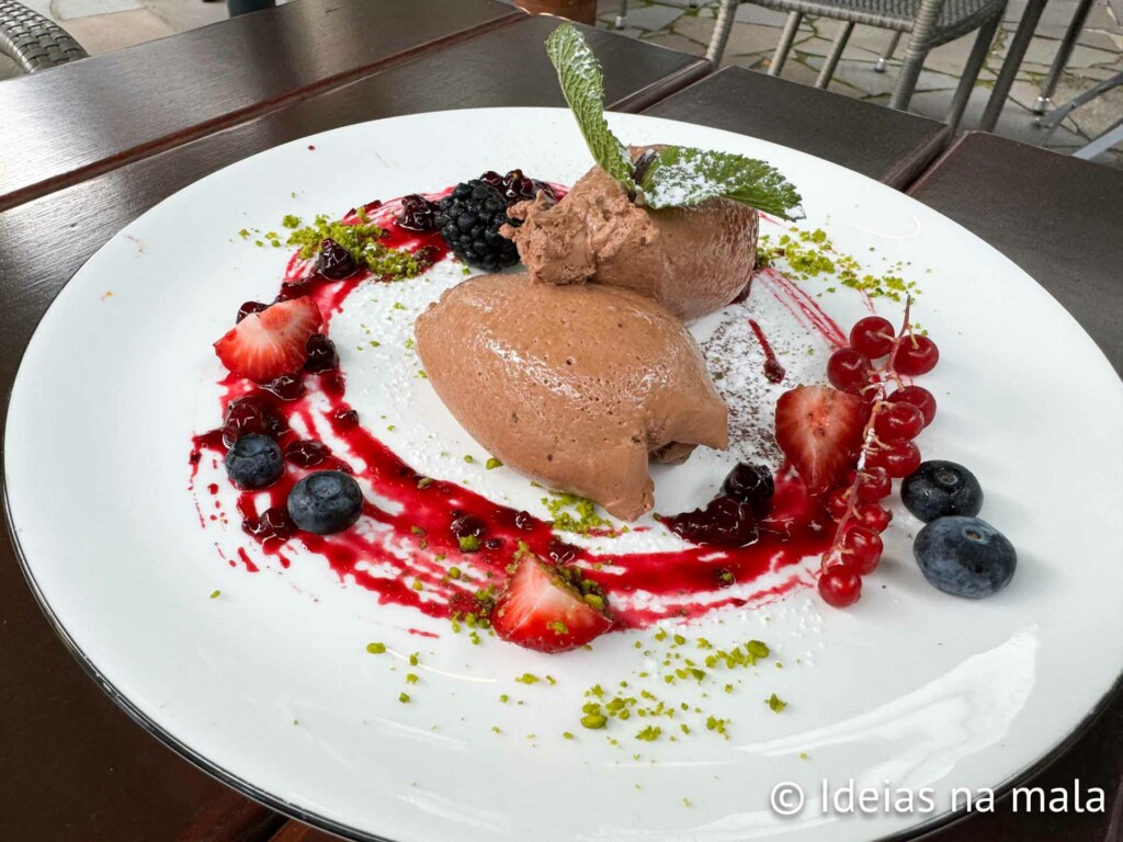 Mousse de chocolate do Haus im Turm