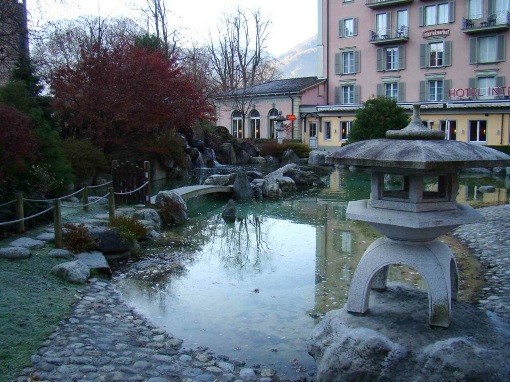 Jardim japonês em Interlaken na Suíça