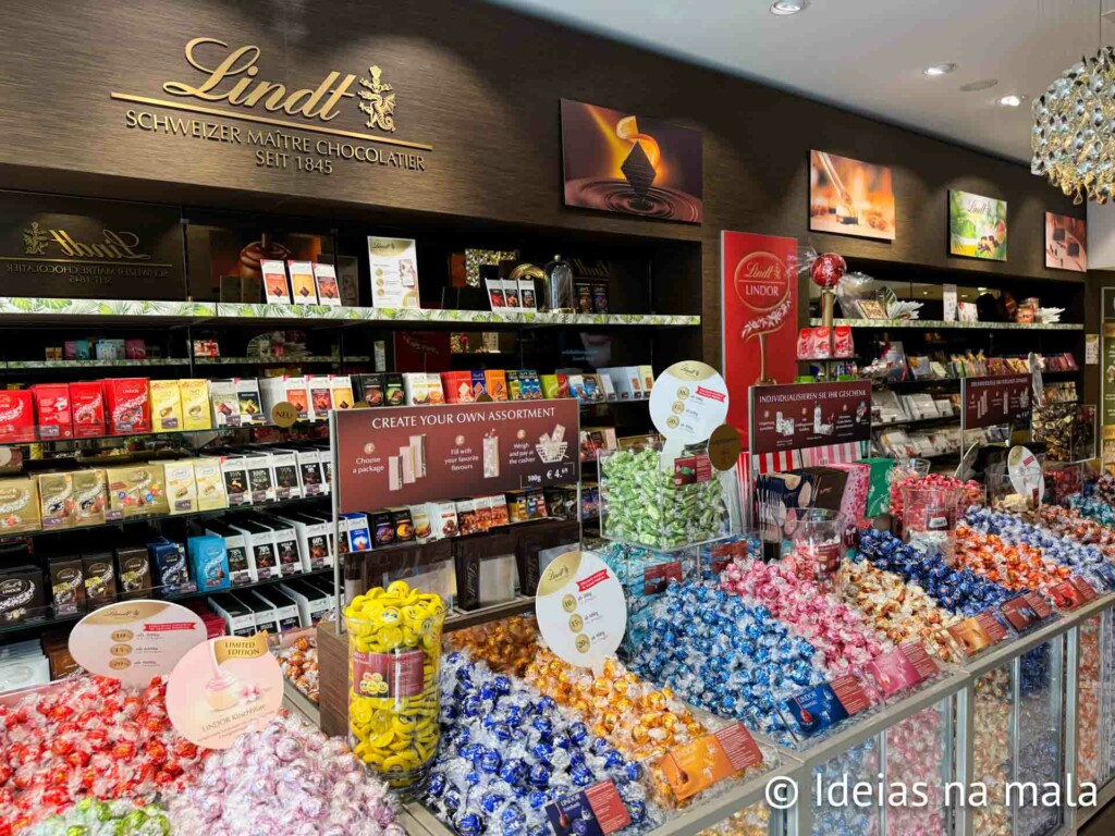 Loja da Lindt: quem gosta da chocolateria Suíça vai pirar