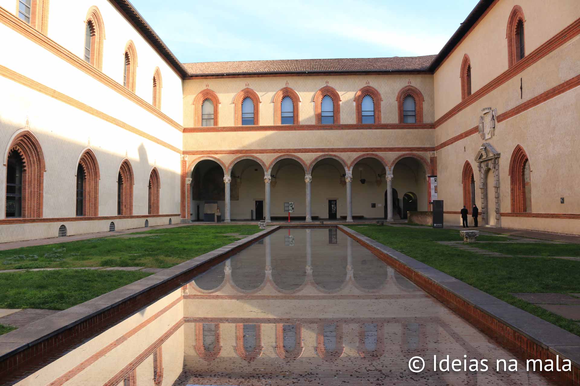 Interior do Castello Sforzesco em Milão