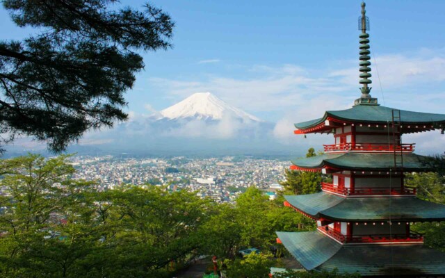 como ir ao Pagode Chureito para ver o Monte Fuji. Como ver o Monte Fuji perto de Tokyo no Japão