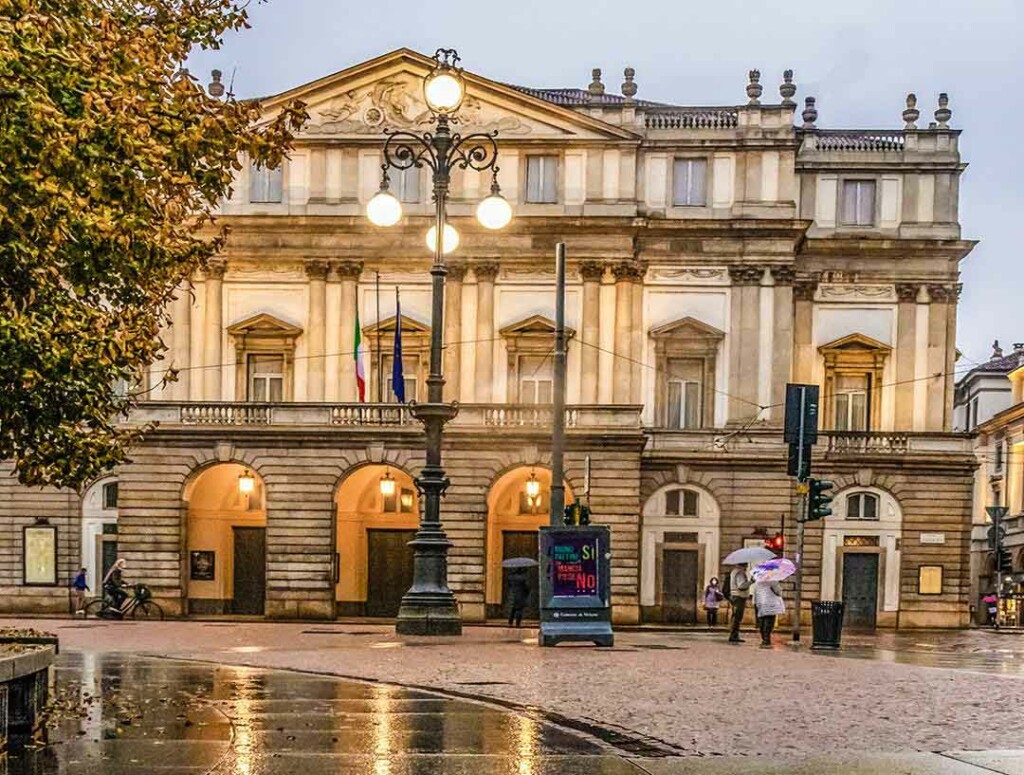 Fachada do Teatro alla Scala em Milão