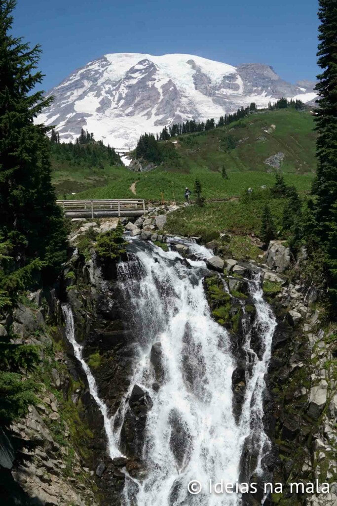 Myrtle Falls no Mt. Rainier National Park