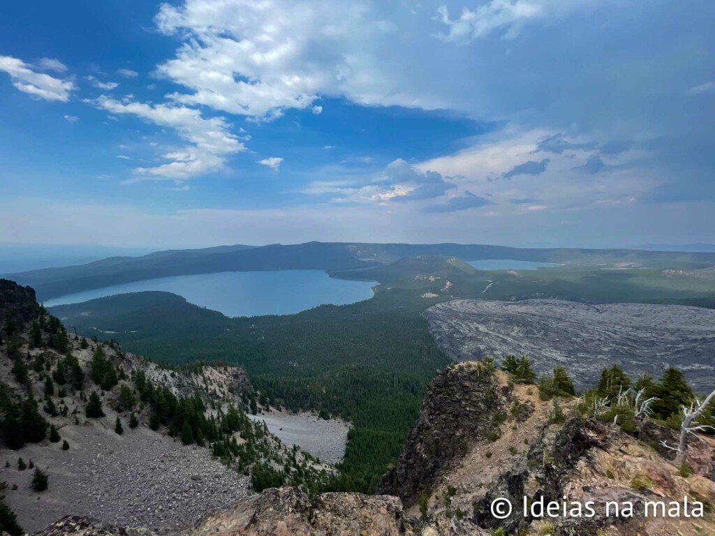 Vistas do alto do Paulina Peak em Bend no Oregon