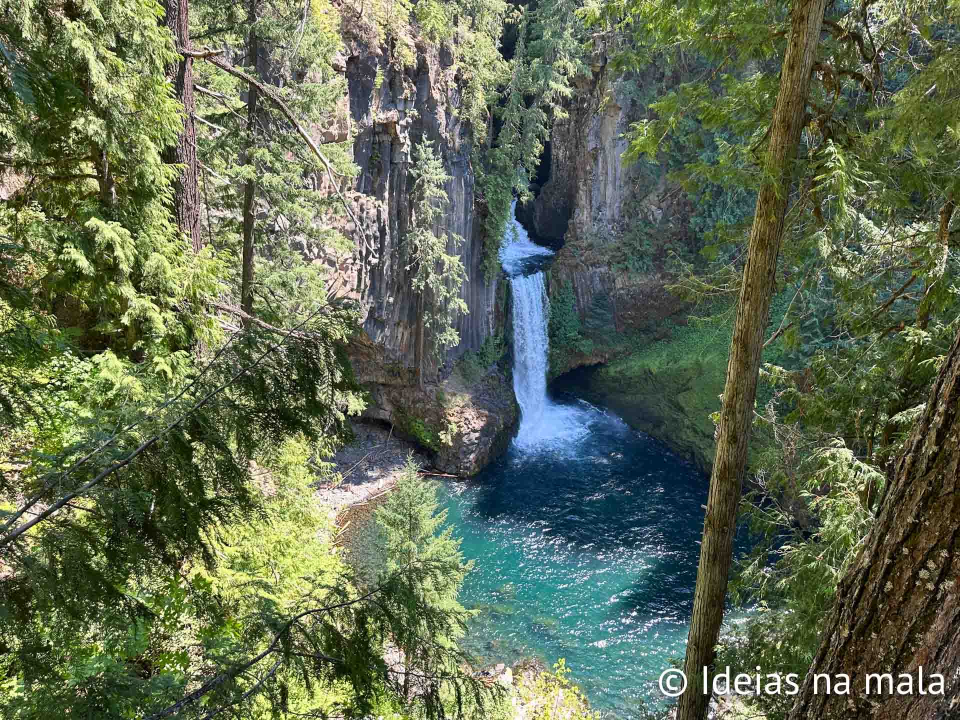 Toketee Falls, uma das cachoeiras do Mckenzie River