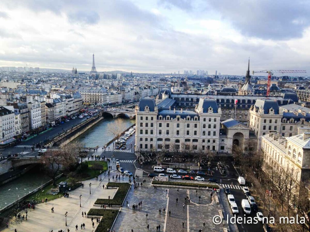 Paris vista do alto da Catedral de Notre-Dame