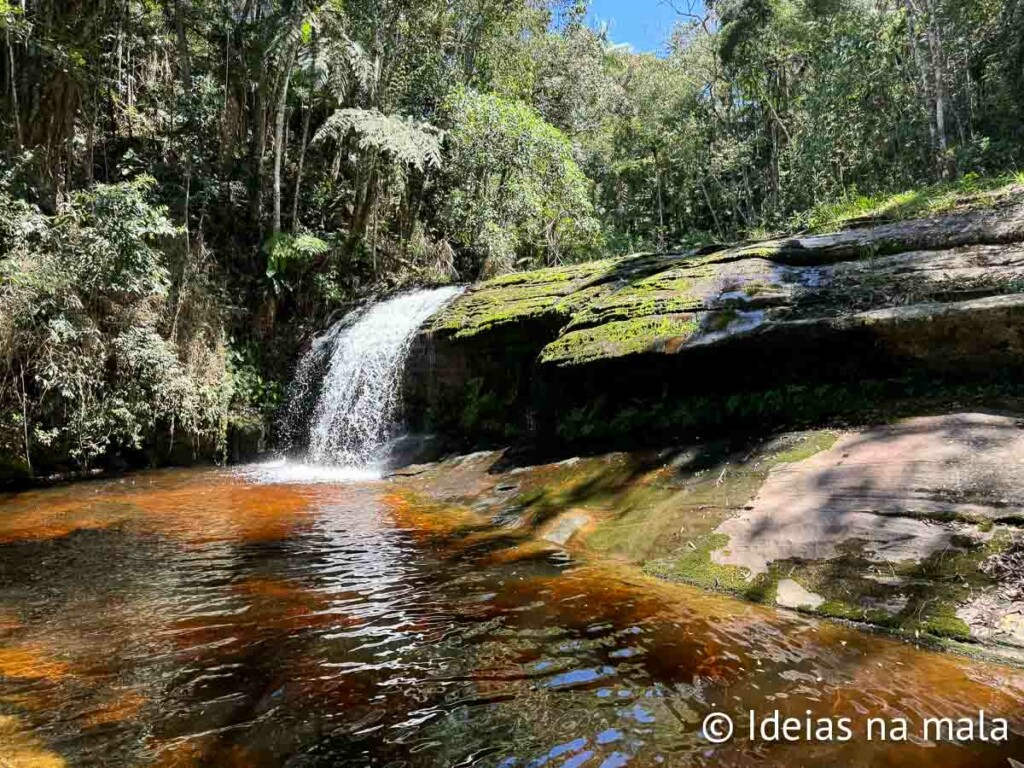 Cachoeira na Reserva Águia Branca no Hotel Natureza Eco Lodge nas Montanhas Capixabas