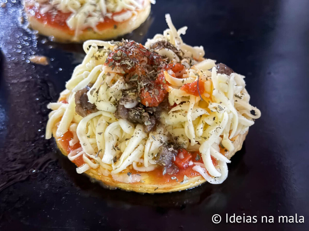 pizza de polenta na serra capixaba