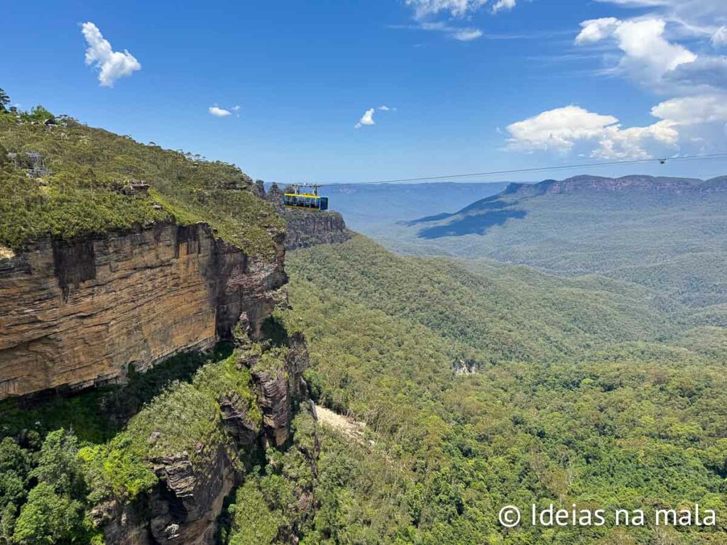 como é o Scenic World em Blue Mountains