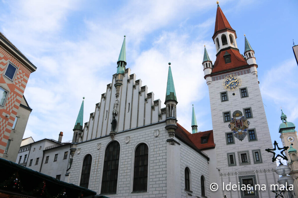 Região histórica de Marienplatz em Munique