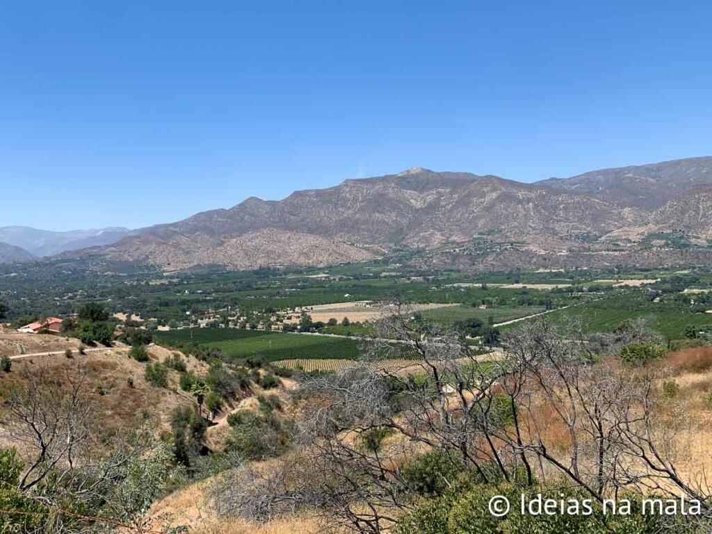 Paisagens montanhosas em Ojai na California
