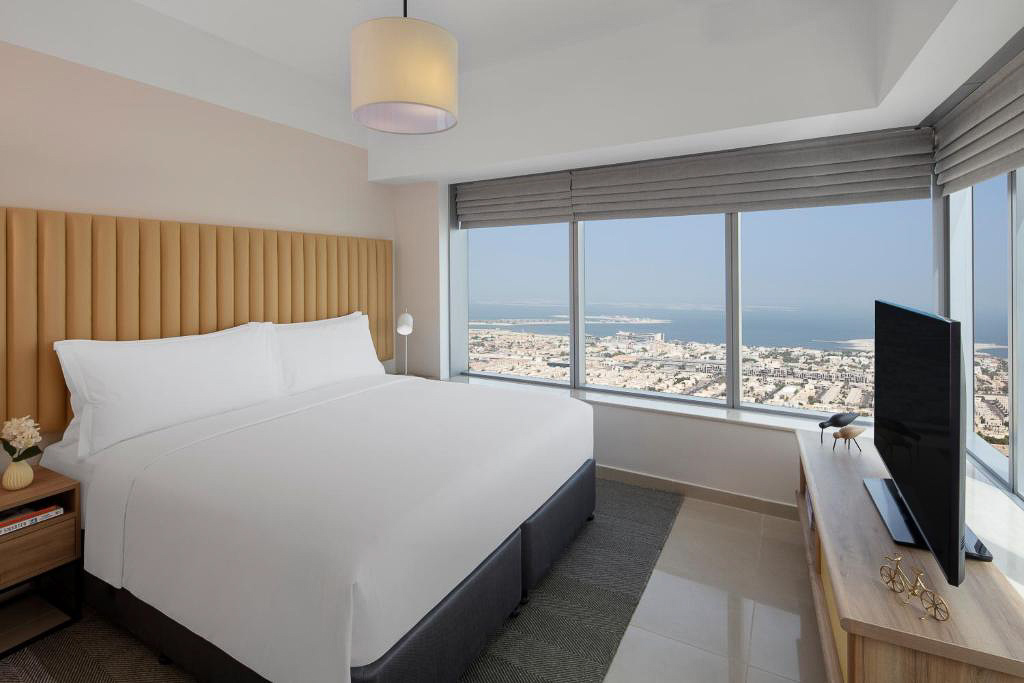 onde se hospedar no centro financeiro de dubai
