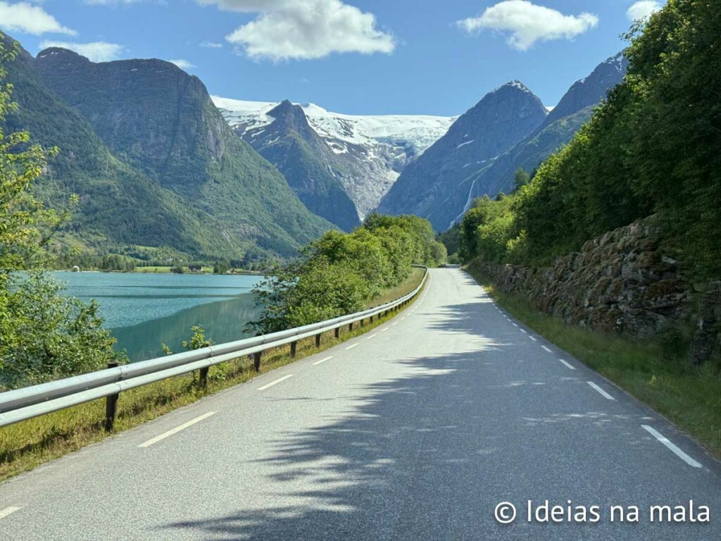 Chegada na Briskdal - viagem de carro pela Noruega