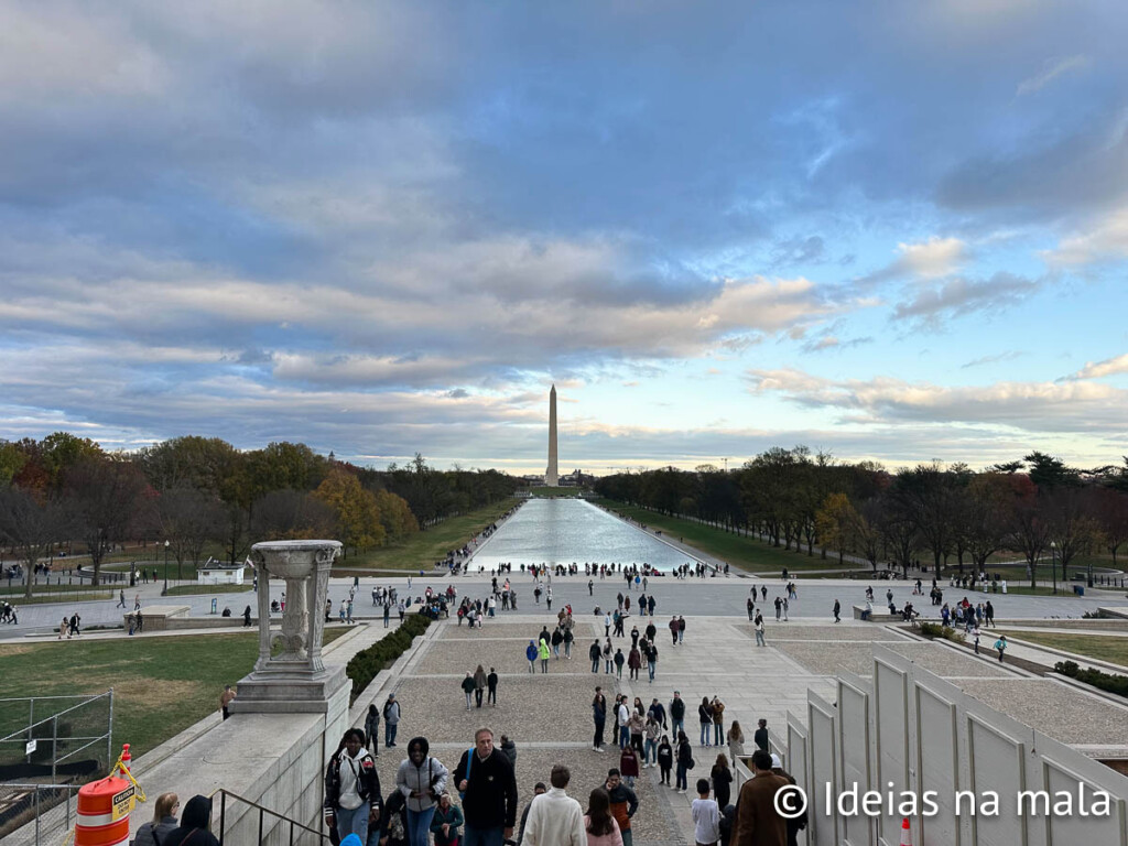 Escadaria do Lincoln Memorial em Washington DC