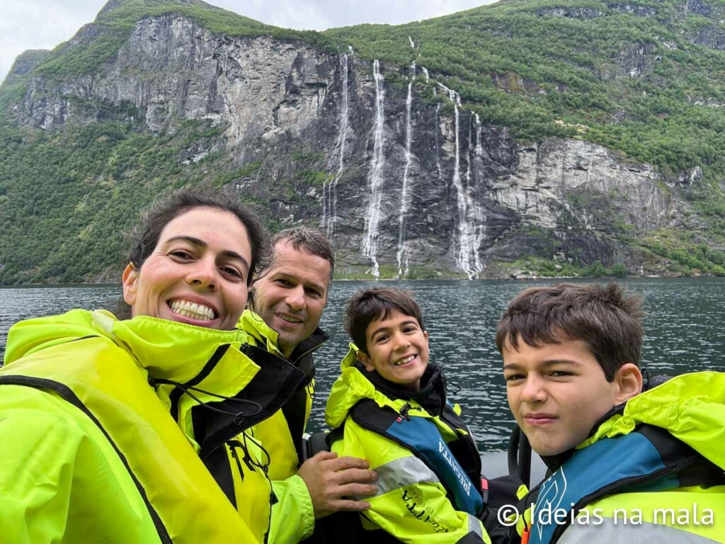 Seven Sisters, uma das cachoeiras do Fiorde de Geiranger