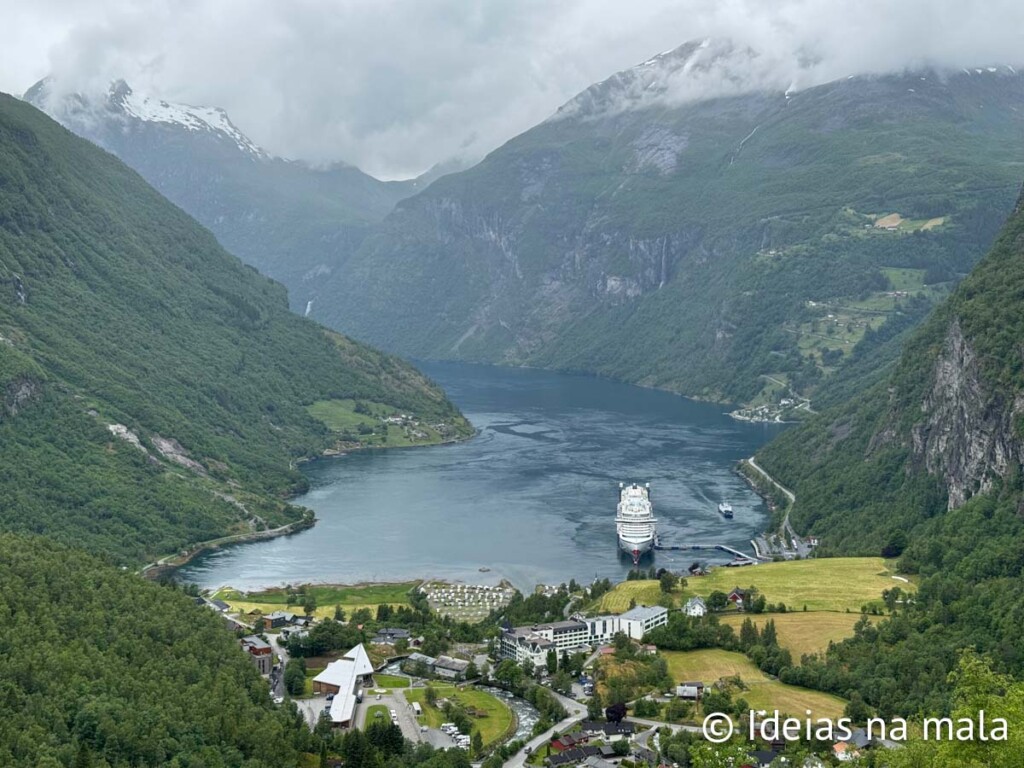 Fiorde de Geiranger na Noruega