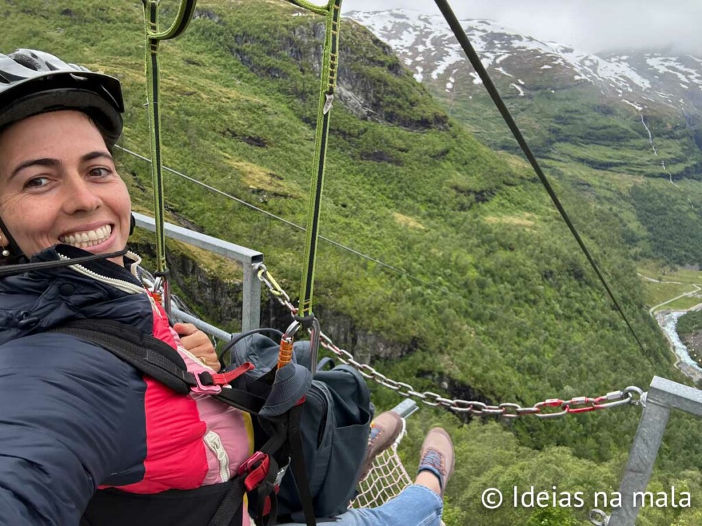 Encarando a maior tirolesa da Noruega - Myrdal