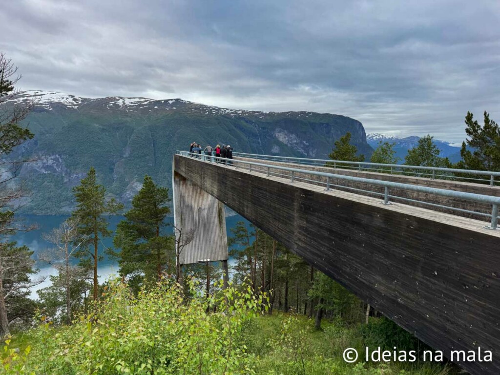 Stegastein Viewpoint na região de Flam