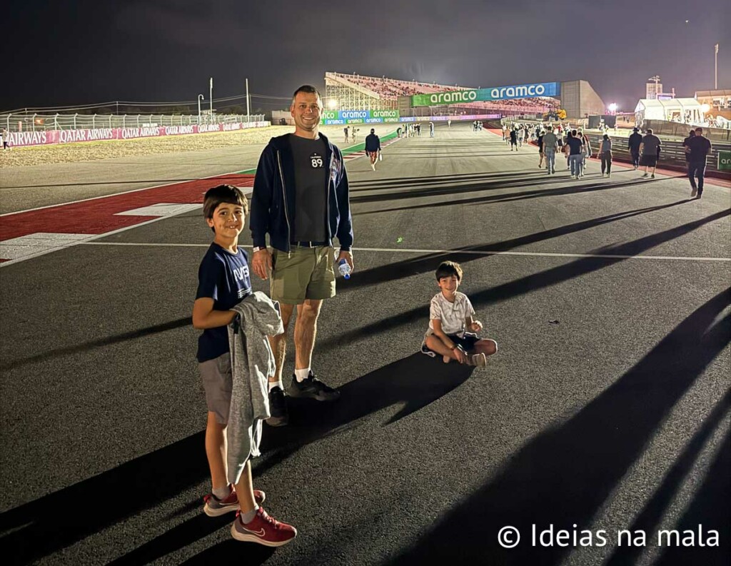 como é a Caminhada na pista após os treinos de F1 no GP dos EUA