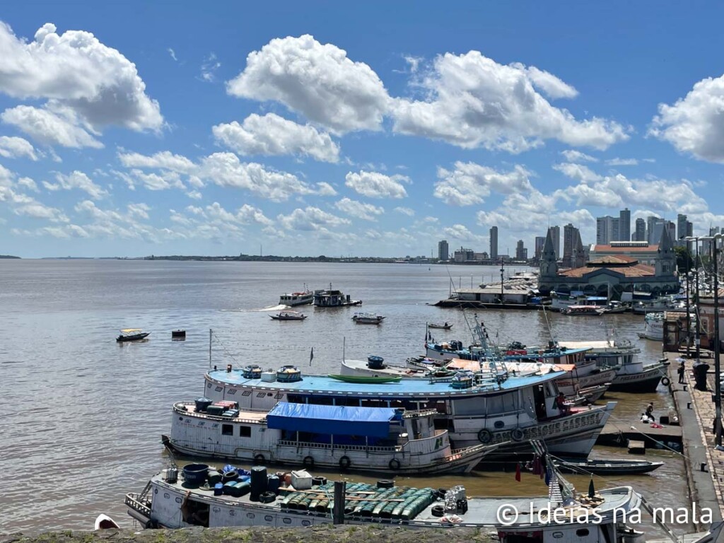 Vistas lindas do Forte do Presépio em Belem do Pará