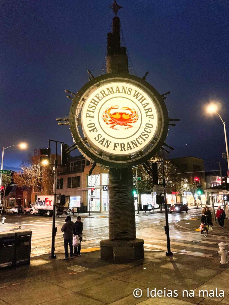 principais pontos turisticos de San Francsico Fisherman’s Wharf