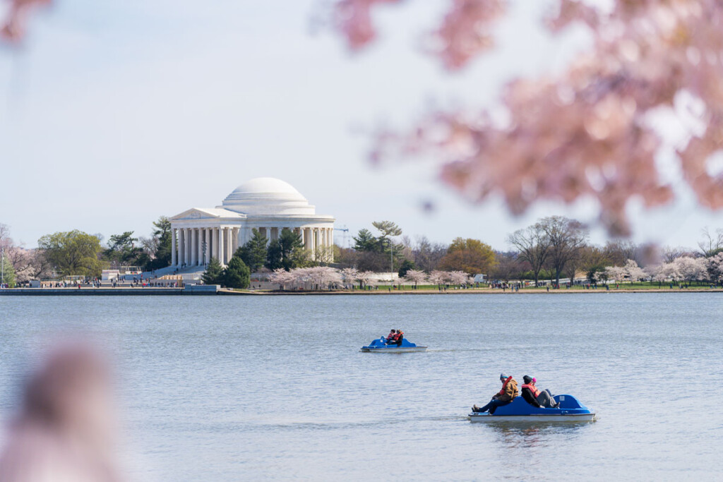 Tidal Basin em DC com crianças