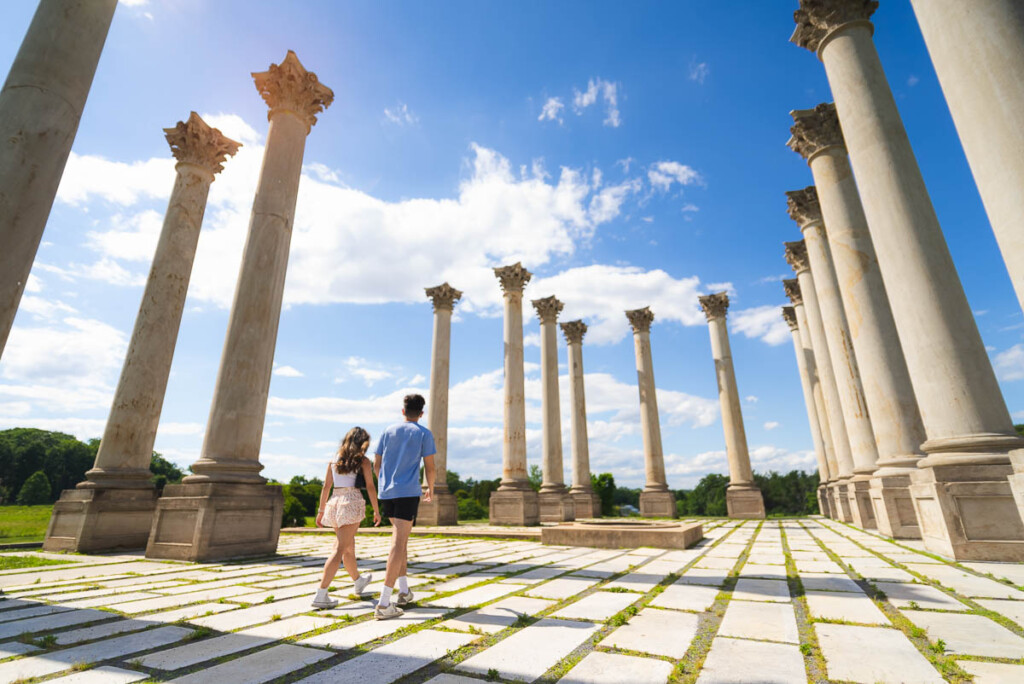 Capitol Columns no National Arboretum em Washington DC