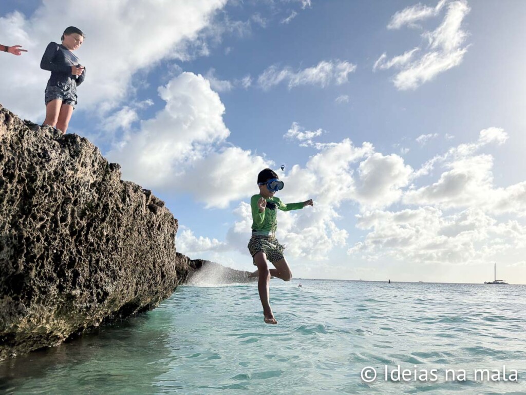 Curtindo o final da tarde em Boca Catalina - Aruba