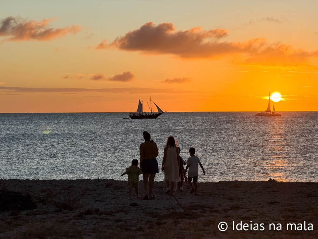 Pôr do sol em Boca Catelina