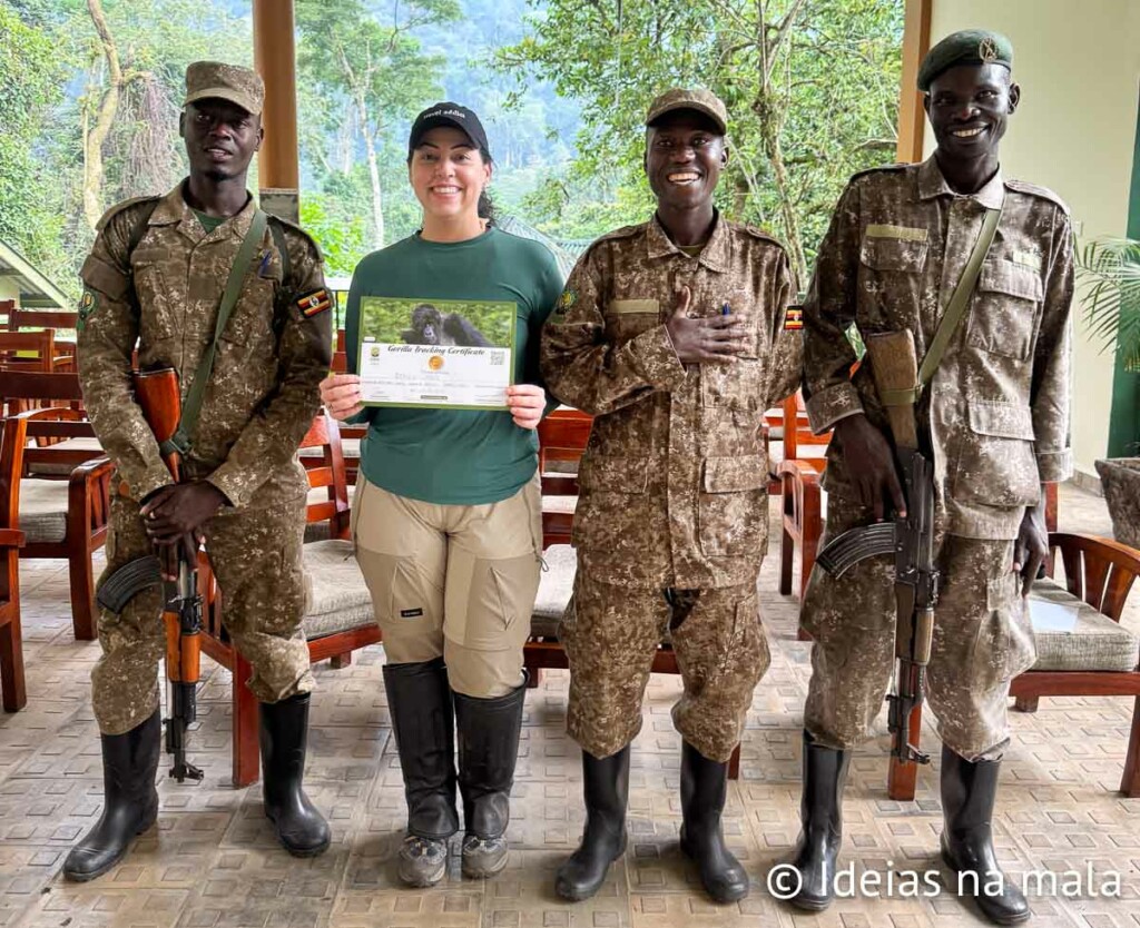 como é o encontro com os gorilas em Uganda