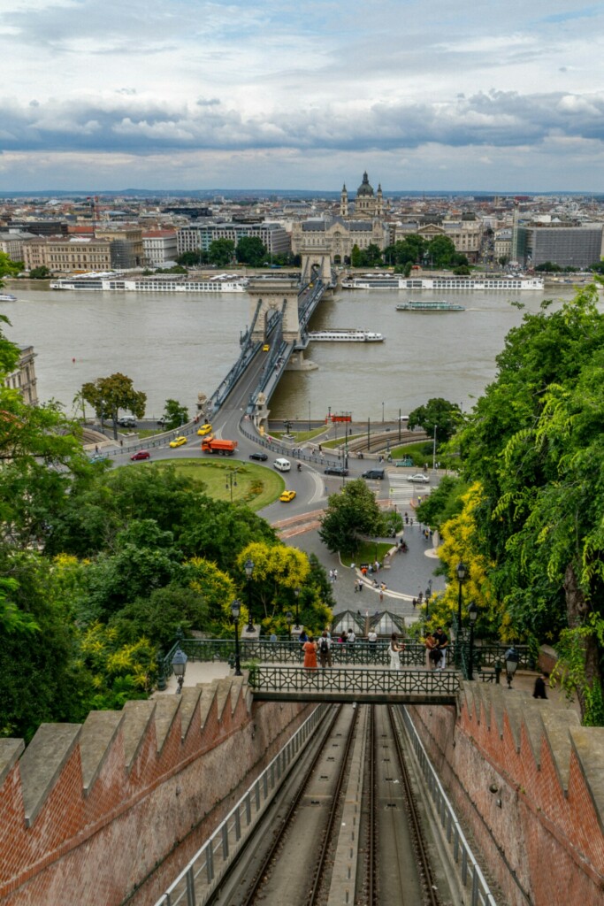 Vista do Funicular do Castelo de Buda