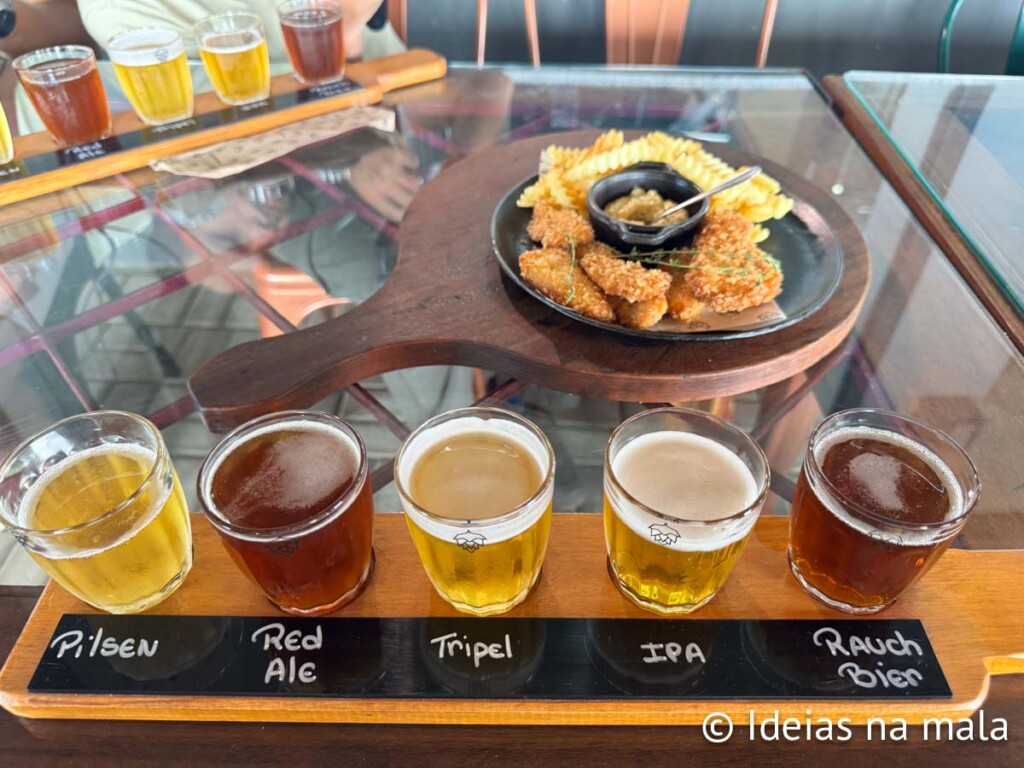 régua de harmonização na Cervejaria Três Santas em Santa Teresa no ES