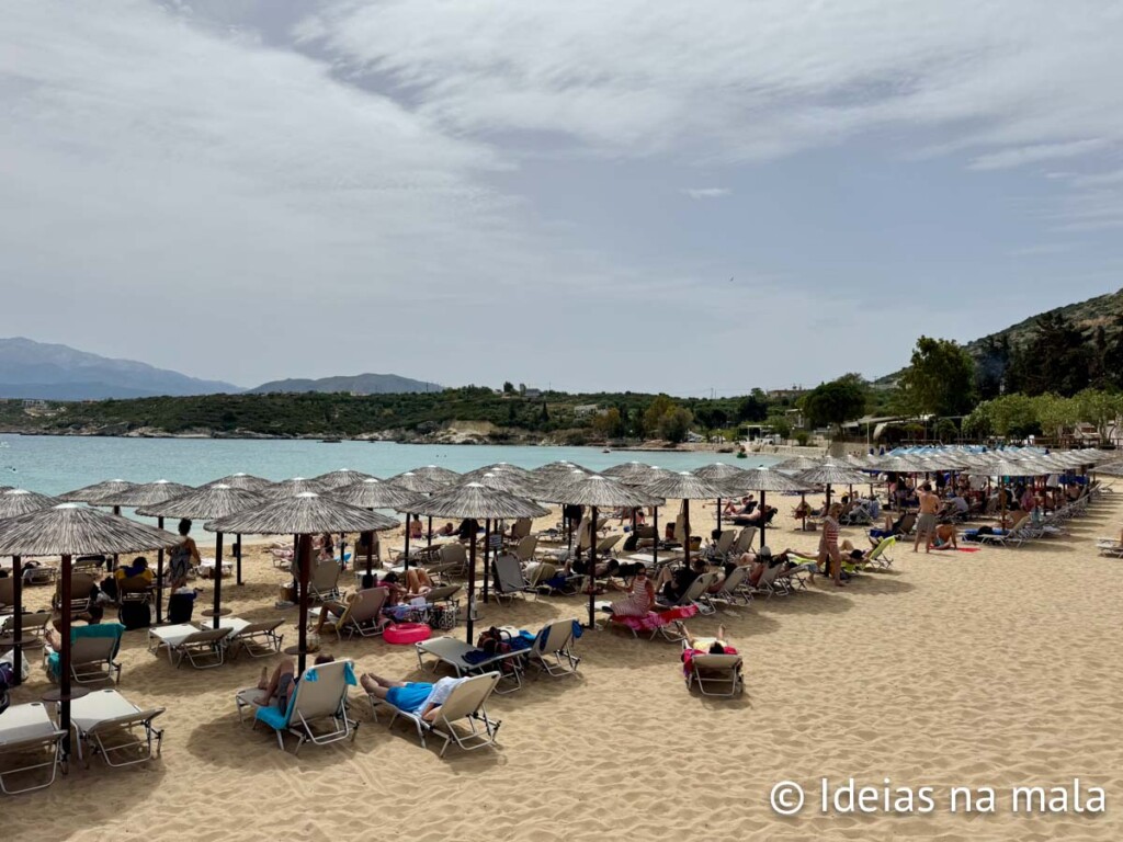 quais praias ir em creta na Grécia