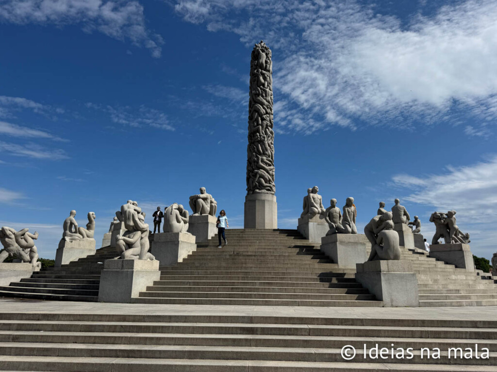 Monolito no Vigeland Park em Oslo