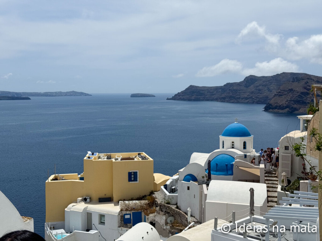 onde tirar fotos com as cupulas azuis em Santorini