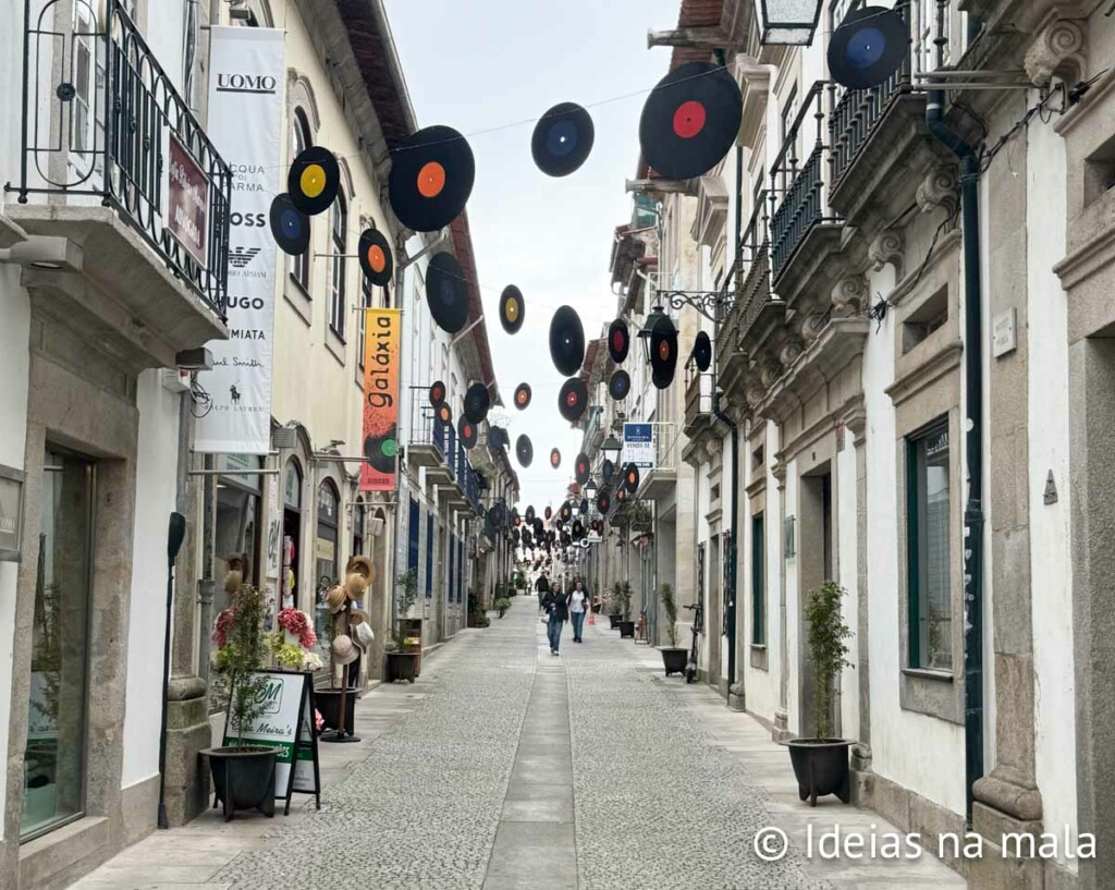 Centro histórico de Viana do Castelo em Portugal