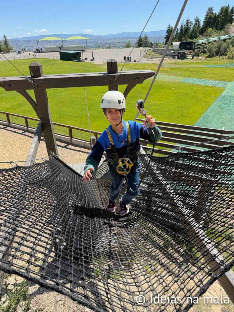 Arvorismo no Parque Olímpico de Park City