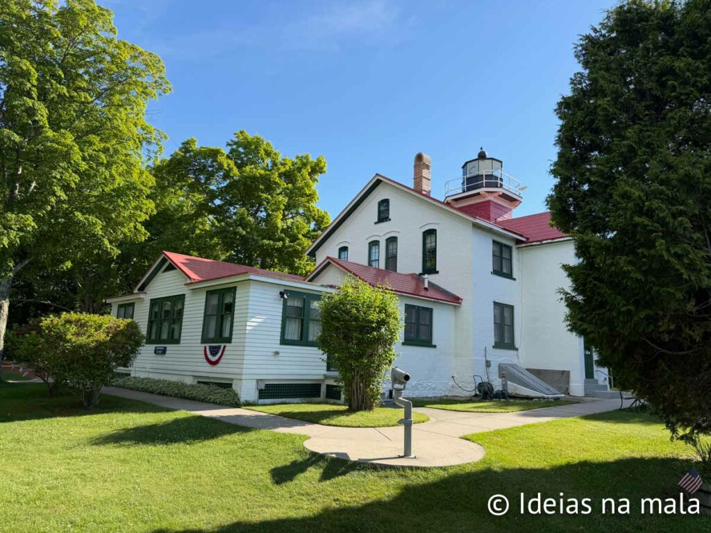 Grand Traverse Lighthouse em viagem Michigan