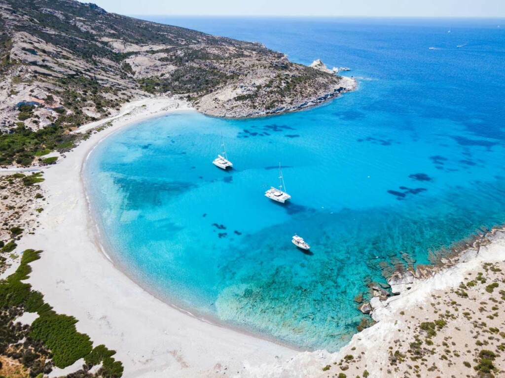 melhores praias em MIlos