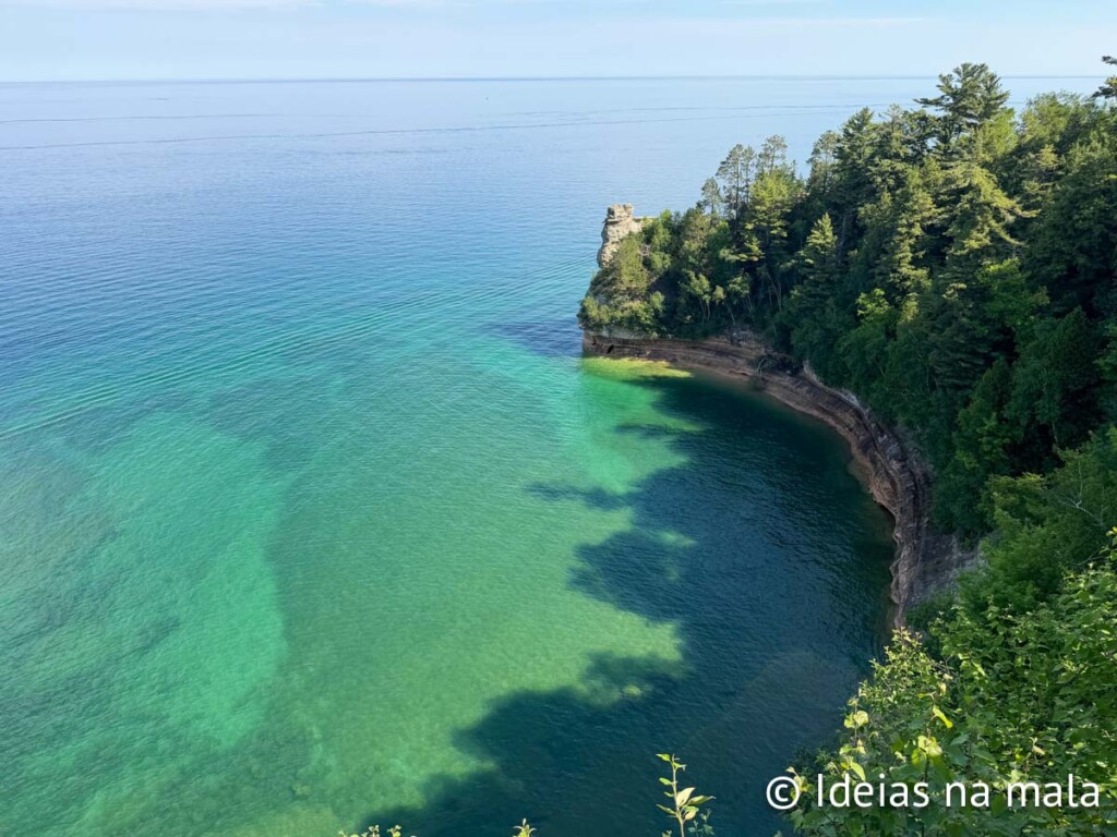 Mirante Miners Point no Pictured Rocks National Lakeshore