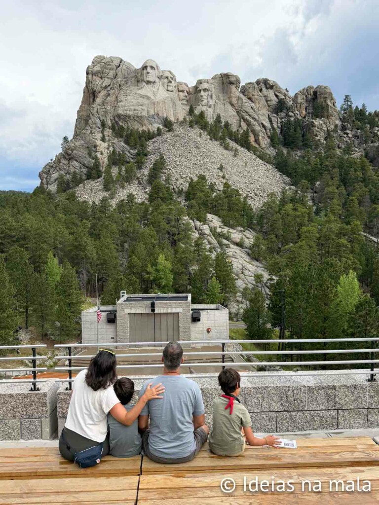 Presidentes no Mt. Rusmore em South Dakota