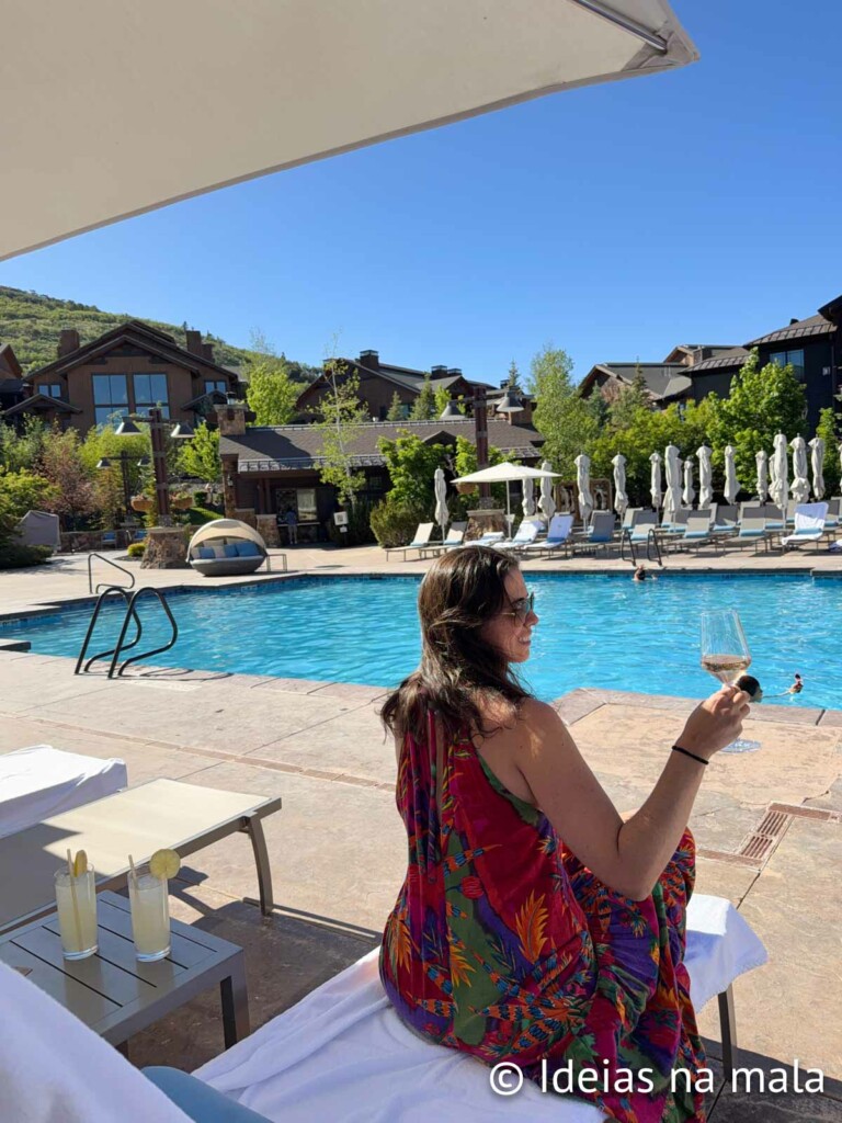 Piscina aquecida do Waldorf Park City