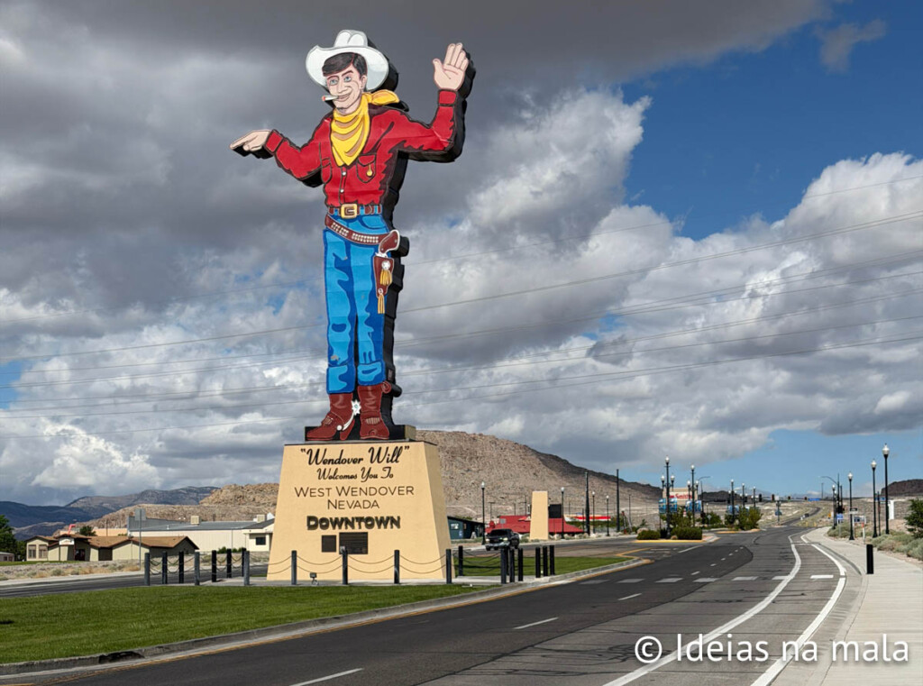 Wendover Will, o gigante de Neon na última cidade que divide Nevada e Utah